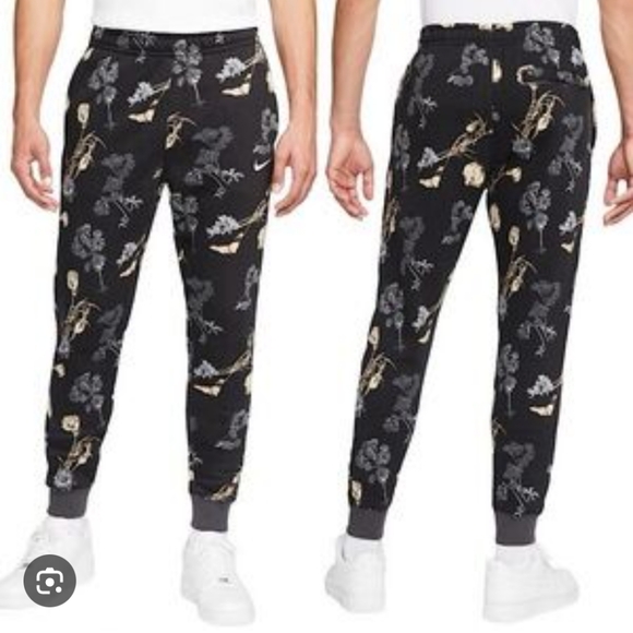 Nike Sport Fleece Floral Joggers M - Picture 1 of 9